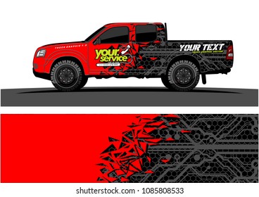 car livery vector. abstract explosion with grunge background design for vehicle vinyl wrap