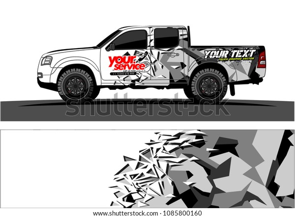 car livery vector. abstract explosion
with grunge background design for vehicle vinyl
wrap