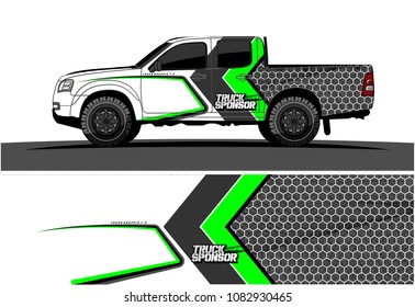 car livery vector. abstract racing background design for truck and vehicles wrapping. 