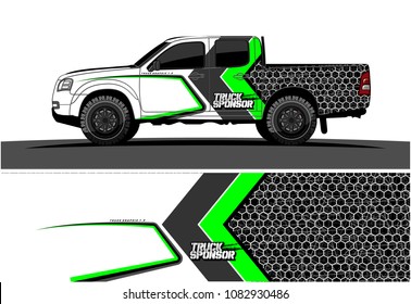 car livery vector. abstract racing background design for truck and vehicles wrapping. 