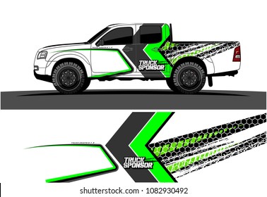 car livery vector. abstract racing background design for truck and vehicles wrapping. 
