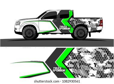 car livery vector. abstract racing background design for truck and vehicles wrapping. 