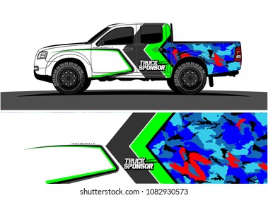 car livery vector. abstract racing background design for truck and vehicles wrapping. 