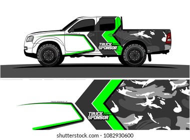 car livery vector. abstract racing background design for truck and vehicles wrapping. 