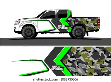 car livery vector. abstract racing background design for truck and vehicles wrapping. 
