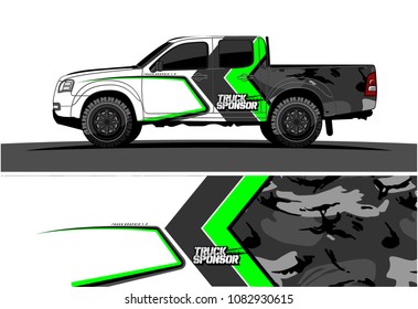 car livery vector. abstract racing background design for truck and vehicles wrapping. 