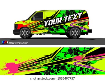 car livery vector. abstract racing shape design for vehicle vinyl wrap background 