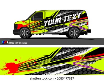 car livery vector. abstract racing shape design for vehicle vinyl wrap background 