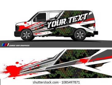 car livery vector. abstract racing shape design for vehicle vinyl wrap background 