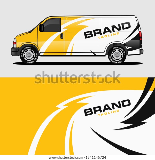 yellow and black van