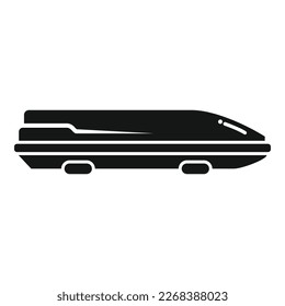 Car load box icon simple vector. Roof trunk. Travel cargo