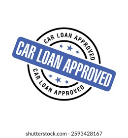 Car Loan Approved Letter Rubber Stamp Template