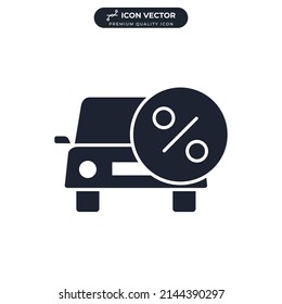 Car Loan Icon Symbol Template For Graphic And Web Design Collection Logo Vector Illustration