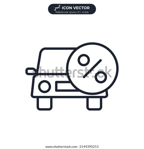 car loan icon symbol template\
for graphic and web design collection logo vector\
illustration