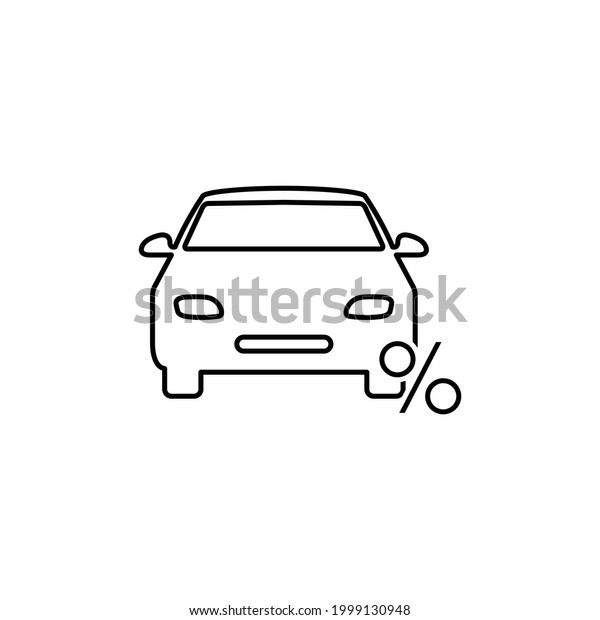 car loan  icon\
vector. automobile sign 