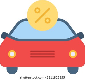 Car Loan icon vector image. Suitable for mobile application web application and print media.