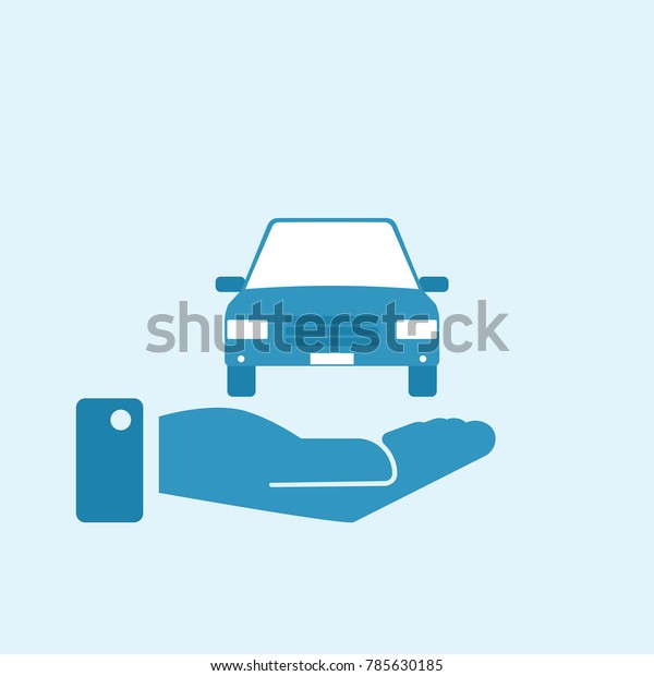 Car loan
icon. Vector image isolated on
background.