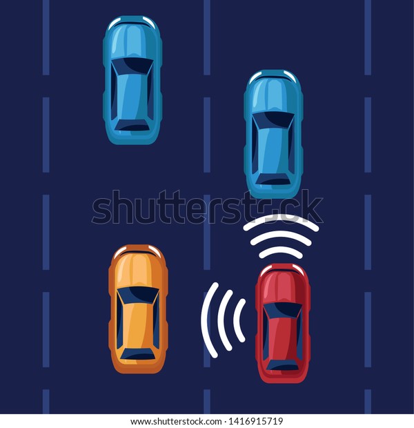 car location gps system\
anti-shock concept icon cartoon vector illustration graphic\
design