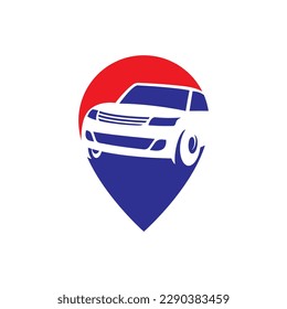 Car location logo images illustration design