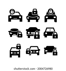 car lock icon or logo isolated sign symbol vector illustration - Collection of high quality black style vector icons
