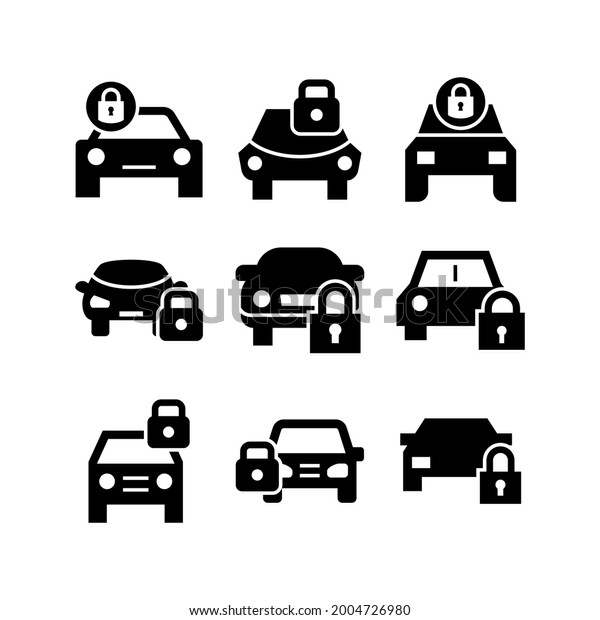 car\
lock icon or logo isolated sign symbol vector illustration -\
Collection of high quality black style vector\
icons\
