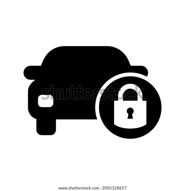car lock icon or logo\
isolated sign symbol vector illustration - high quality black style\
vector icons\
