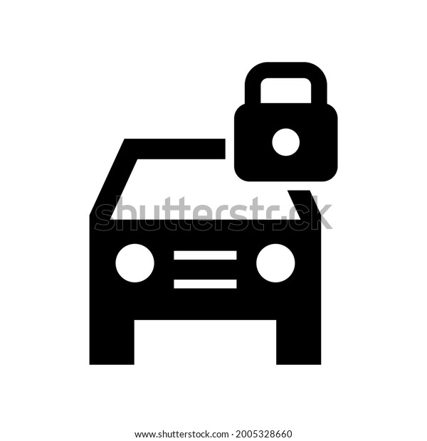 car lock icon or logo\
isolated sign symbol vector illustration - high quality black style\
vector icons\
