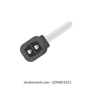 Car lock key isolated icon on white background logo design. Charm of the alarm system. Key car remote control vector design and illustration.
