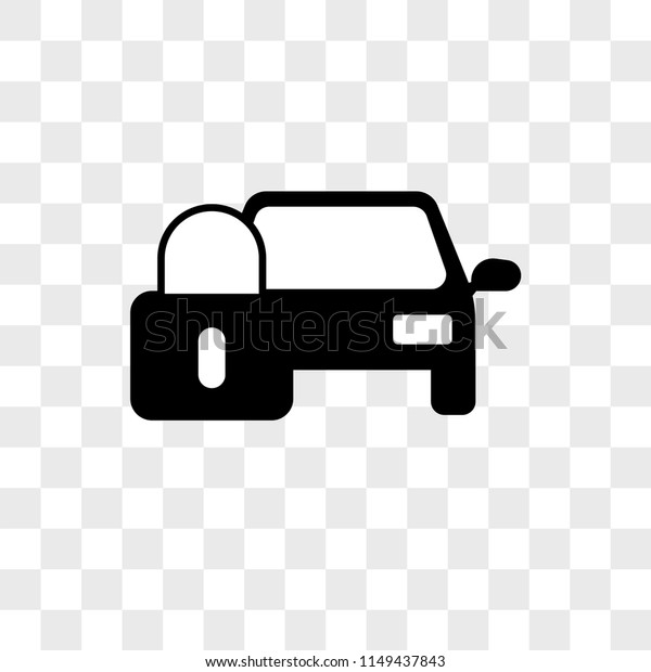 Car Locked vector icon on transparent background,\
Car Locked icon