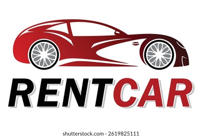 Abstrakte Linien des Car-Logos Auto Electric Sportcar Silhouette. Vektorgrafik