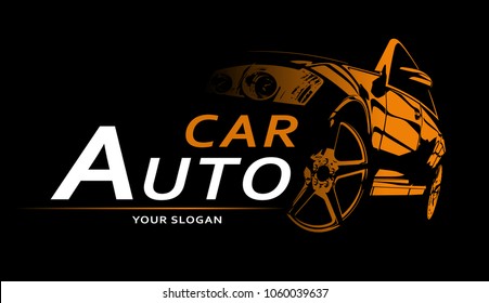 Car Logo Abstract Lines Vector. Vector illustration