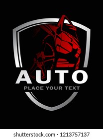 Car Logo Abstract Lines Vector. Vector illustration
