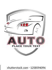 Car Logo Abstract Lines Vector. Vector illustration