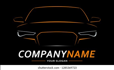 Car Logo Abstract Lines Vector. Vector illustration