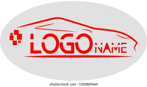 Car Logo Abstract Lines Vector. Vector illustration

