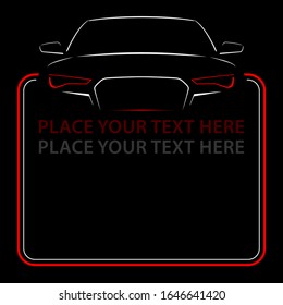 Car Logo Abstract Lines Vector. Vector illustration