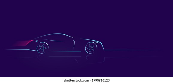 Car Logo Abstract Lines Vector. Vector illustration