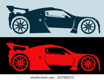 Car Logo Abstract Lines Vector. Vector illustration