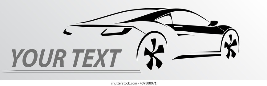 Car Logo Abstract Lines Vector. Vector illustration