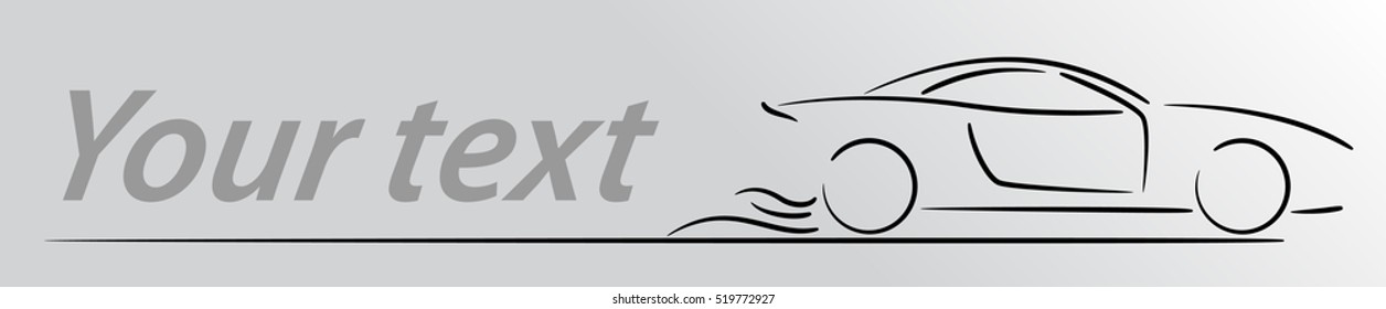 Car Logo Abstract Lines Vector. Vector illustration
