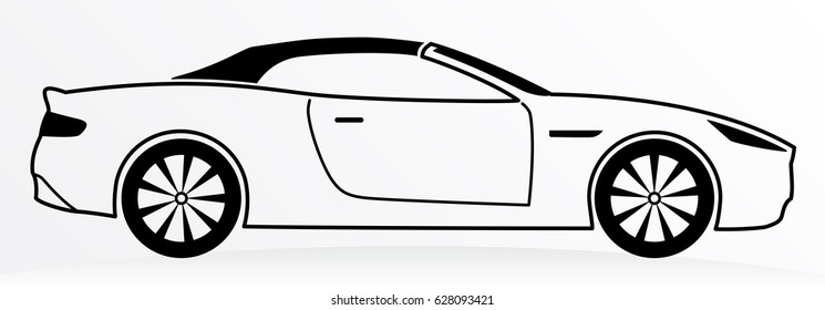 Car Logo Abstract Lines Vector. Vector illustration