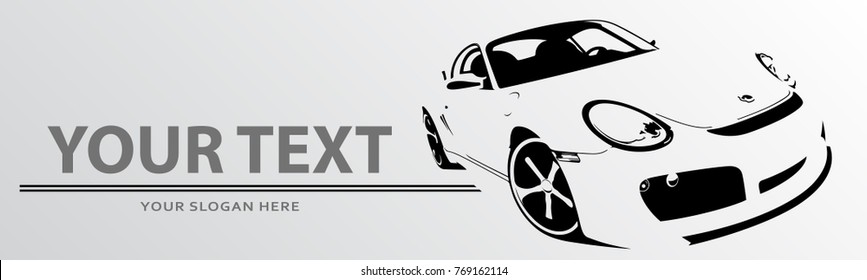 Car Logo Abstract Lines Vector. Vector illustration