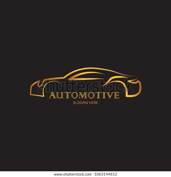 Car Logo\
Abstract Lines Vector with yellow\
colour