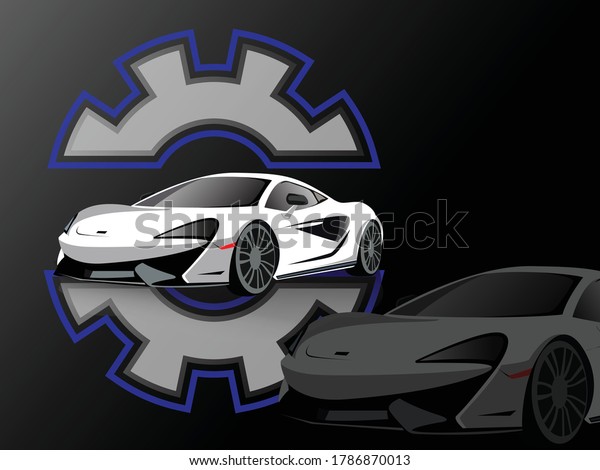 \
Car Logo Abstract Lines Vector. Vector\
illustration. good sports cars for companies selling equipment,\
repairs and car units.