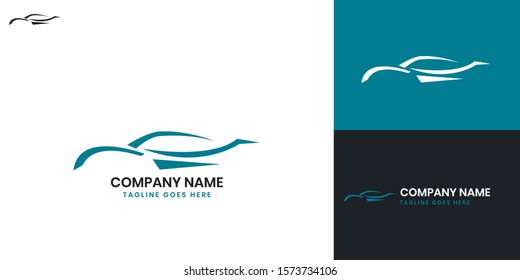 Car logo - All elements on this template are editable with vector software.