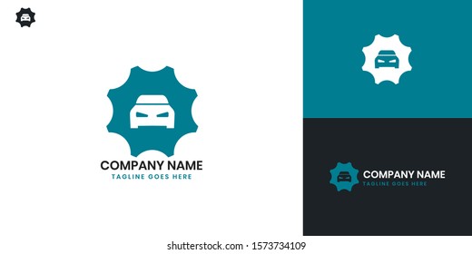 Car logo - All elements on this template are editable with vector software.