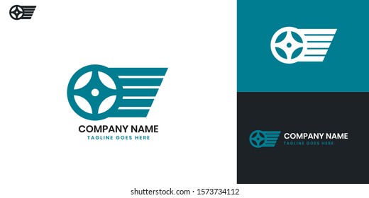 Car logo - All elements on this template are editable with vector software.