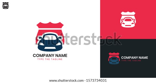 Car logo - All elements on this template are
editable with vector
software.
