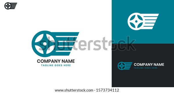 Car logo - All elements on this template are\
editable with vector\
software.
