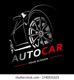 Car Logo Auto Abstract Lines Vector. Vector illustration
